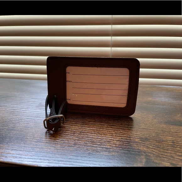 Brown Leather “Tybee 2021” Luggage Tag Tybee Beach Savannah Beach Savannah, GA - Picture 2 of 6